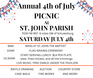 St.John Parish Annual 4th of July Picnic