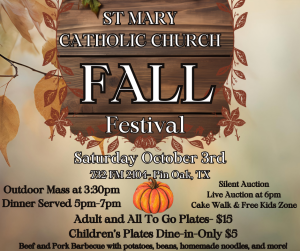 St Mary Catholic Church Fall Festival