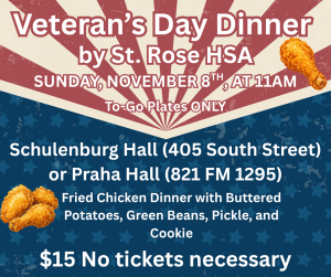 St. Rose HSA Veterans Day Dinner
